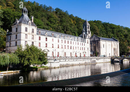 Frankreich, Dordogne, Perigord Vert, Brantome, Abtei Saint-Pierre Stockfoto