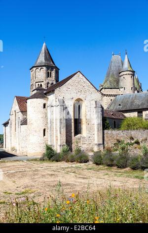 Frankreich, Dordogne, Perigord Vert, Jumilhac le Grand, die Kirche Stockfoto