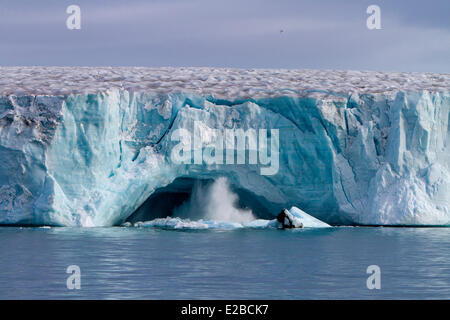 Norwegen, Spitzbergen, Nordaustlandet, Brasvell Gletscher Stockfoto