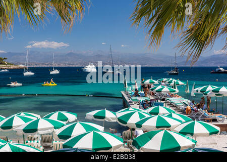 Frankreich, Alpes Maritimes, Antibes, Garoupe Strand Stockfoto