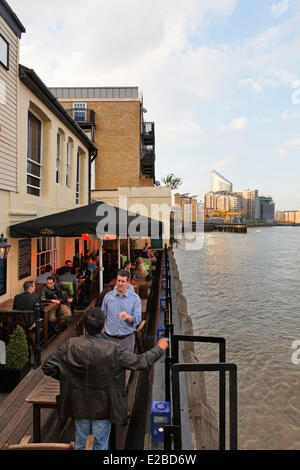 Vereinigtes Königreich, London, der Isle of Dogs, Gun-restaurant Stockfoto