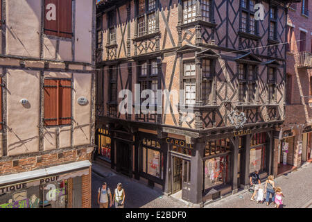 Frankreich, Tarn, Albi, der Bischofsstadt, Weltkulturerbe der UNESCO, das Haus Anjalbert Stockfoto