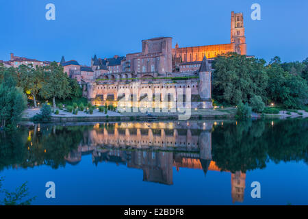 Frankreich, Tarn, Albi, der Bischofsstadt, Weltkulturerbe der UNESCO, St. Cecile Kathedrale und Palast Berbie Stockfoto