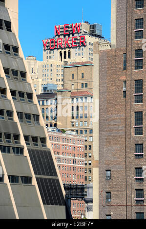 Vereinigte Staaten, New York City, Manhattan, New Yorker Hotel an der Ecke 8th Avenue / 34th Street Stockfoto