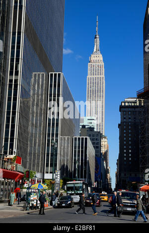 Vereinigte Staaten, New York City, Manhattan, Midtown, das Empire State Building an der 34th street Stockfoto