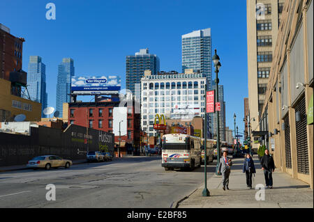 Vereinigte Staaten, New York City, Manhattan, Midtown, 10th Avenue an der W33rd Street Stockfoto