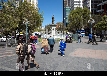 Bolivien, La Paz Department, La Paz, El Prado Avenue Stockfoto