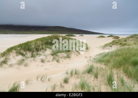 Ein Blick auf Scarista Strand, Isle of Harris, äußeren Hebriden, Schottland Stockfoto