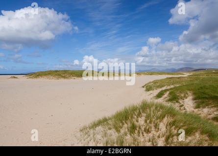 Ein Blick auf Scarista Strand, Isle of Harris, äußeren Hebriden, Schottland Stockfoto