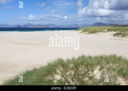 Ein Blick auf Scarista Strand, Isle of Harris, äußeren Hebriden, Schottland Stockfoto