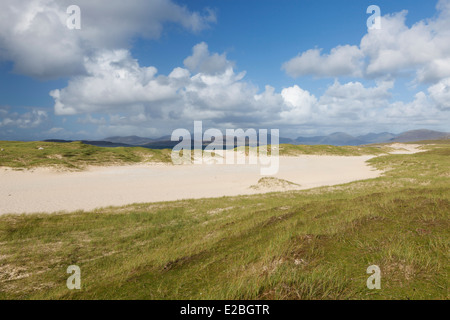 Ein Blick auf Scarista Strand, Isle of Harris, äußeren Hebriden, Schottland Stockfoto