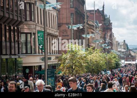 Buchannan Street in Glasgow, Schottland, Vereinigtes Königreich Stockfoto