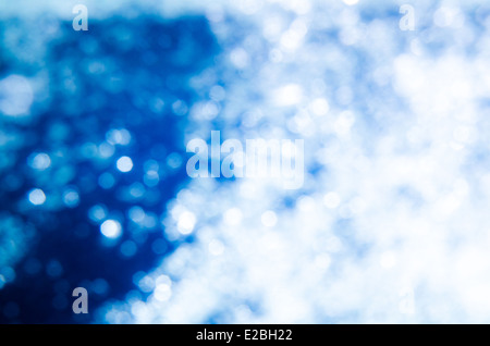 Abstrakte Bokeh Hintergrund, blauer Hintergrund Stockfoto