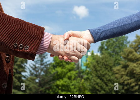 Handshake Stockfoto