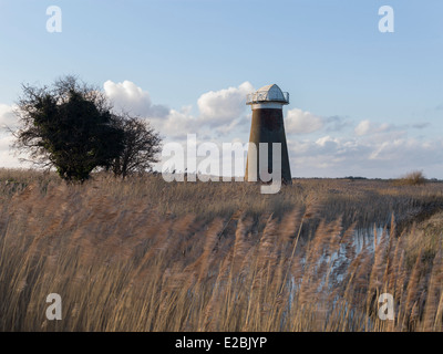 Ein Blick auf West Somerton Mill in den Norfolk Broads Stockfoto