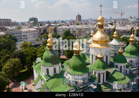 Luftaufnahme von Saint Sophia Cathedral in Kiew, Ukraine Stockfoto