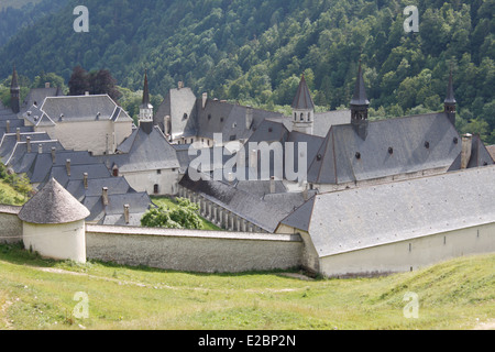 Kloster "La Grande Chartreuse", Chartreuse, in den Alpen, Isere, Rhône-Alpes, Frankreich, Europa. Stockfoto