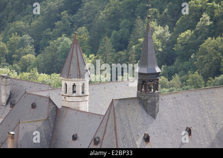 Kloster "La Grande Chartreuse", Chartreuse, in den Alpen, Isere, Rhône-Alpes, Frankreich, Europa. Stockfoto