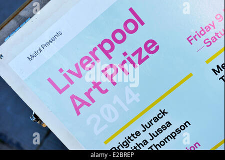 Liverpool UK 18. Juni 2014. Liverpool Art Prize Sieger 2014 wird als Tabitha Jussa angekündigt. Sie gewann auch die Völker Choice Award Credit: GeoPic / Alamy Live News Stockfoto