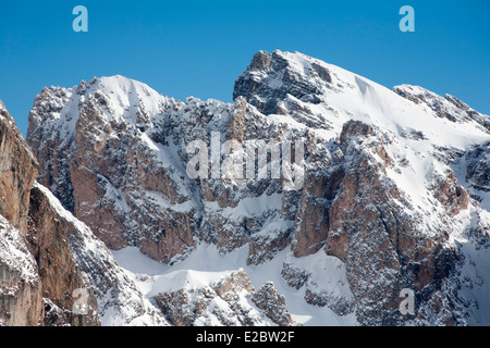 Die Geisler Geislerspitzen Selva Val Gardena-Dolomiten-Italien Stockfoto