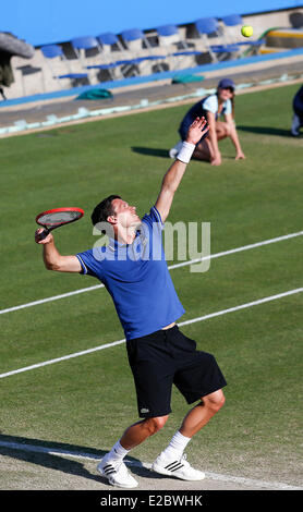 Eastbourne, Vereinigtes Königreich. 18. Juni 2014. Aegon International Eastbourne Feliciano Lopez (ESP) besiegt Tobias Kamke (GER) mit einer Punktzahl 7-6, 7-5 in die 2. Runde match in Devonshire Park. Bildnachweis: Aktion Plus Sport/Alamy Live-Nachrichten Stockfoto