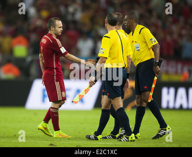 Porto Alegre, Brasilien. 19. Juni 2014.  Andres Iniesta in der Partie zwischen Spanien und Chile in der Gruppenphase der WM 2014 für das Spiel der Gruppe B bei der Beira Rio Stadion, am 18. Juni 2014 Credit: Urbanandsport/NurPhoto/ZUMAPRESS.com/Alamy Live News Stockfoto