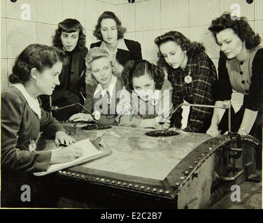 Das Werk Convair/General Dynamics spielte in den 1950er Jahren eine Schlüsselrolle in der Luft- und Raumfahrtproduktion und produzierte sowohl militärische als auch zivile Flugzeuge. Diese Kollektion zeigt einige der besten Momente aus den Archiven des San Diego Air and Space Museums und zeigt die Beiträge der Fabrik zur Luftfahrttechnik. Stockfoto