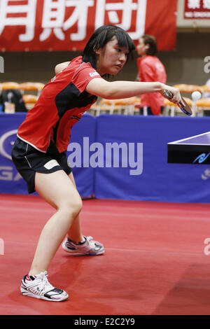 Miyu Kato, 18. Juni 2014 - Tischtennis: ITTF World Tour, Japan Open 2014 Dameneinzel Qualifikationsrunde am kulturellen Gymnasium Yokohama, Kanagawa, Japan. (Foto von SHINGO ITO/AFLO SPORT) Stockfoto