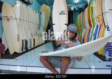 Indonesien, Bali, Legian, Surf-shop Stockfoto