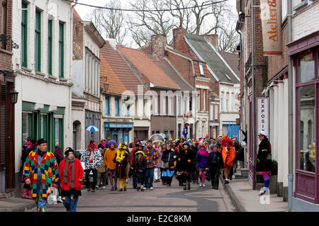 Frankreich, Nord, Cassel, Frühling Karneval Stockfoto