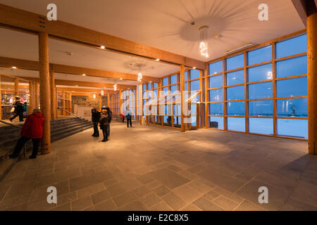 Norwegen, Finnmark, Nordkapp auf der Insel Mageroya, das Innere des touristischen Zentrum Nordkaps in North Cap Stockfoto