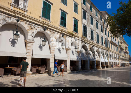 Griechenland, Ionische Inseln, Korfu, Kerkyra, die alte Stadt-Stil, Italienisch von der UNESCO als Weltkulturerbe Stockfoto