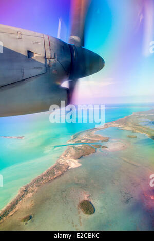 Bahamas, Eleuthera Insel (Luftbild) Stockfoto