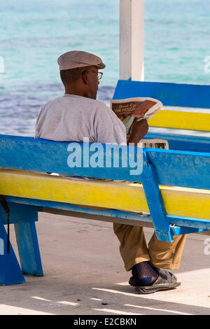 Bahamas, Eleuthera Insel, Tarpum Bay Village Stockfoto