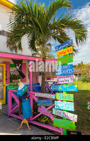 Bahamas, Eleuthera Insel store in Gregory Town Stockfoto