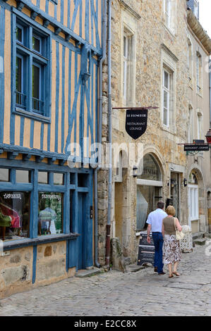 Frankreich, rue Grande, Le Mans, Sarthe und zitieren Plantagenet (Old Town) Stockfoto