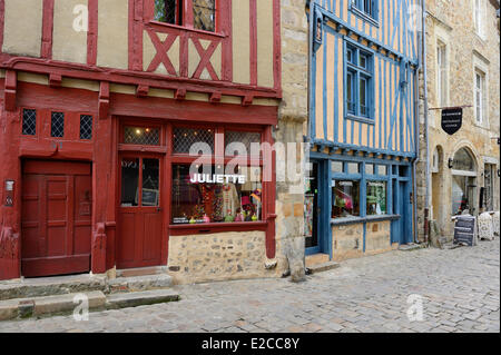 Frankreich, rue Grande, Le Mans, Sarthe und zitieren Plantagenet (Old Town) Stockfoto