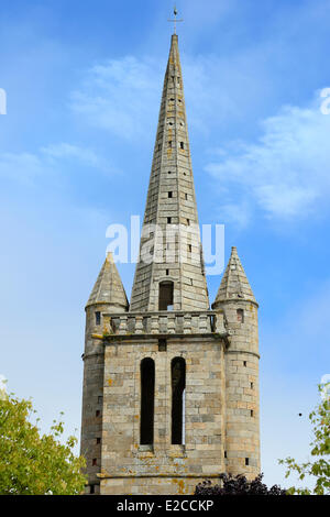 Frankreich, Côtes d ' Armor, Paimpol, der alte Turm ist der Turm der ehemaligen Kirche Paimpol Stockfoto