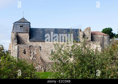 Frankreich, Vendee, Brem Sur Mer, Saint Nicolas Kirche 11. Jahrhundert Stockfoto