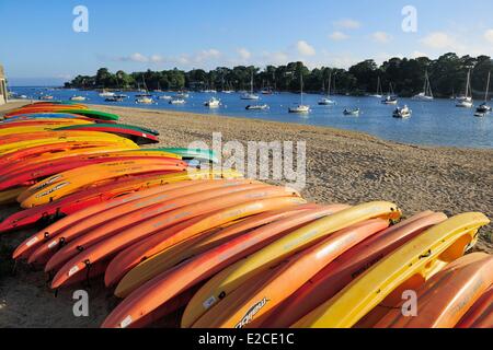 Frankreich, Finistere, Benodet, Coq-Strand in der Odet-Mündung Stockfoto