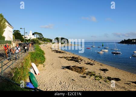 Frankreich, Finistere, Benodet, Coq-Strand in der Odet-Mündung Stockfoto