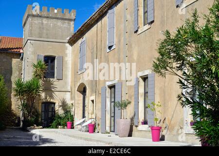 Frankreich, Herault, Serignan, Domaine des Layres, ehemaligen Weinberg komplett erneuert in Gästehäusern Stockfoto