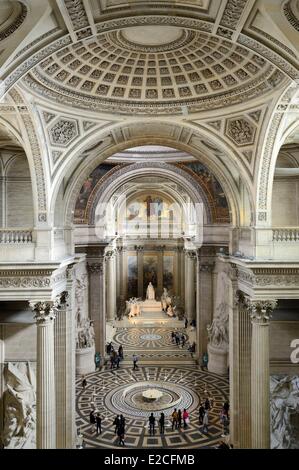 Frankreich, Paris, das Pantheon, das Kirchenschiff Stockfoto