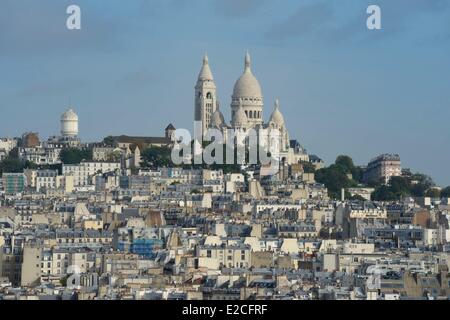 Frankreich, Paris, Basilique du Sacré-Coeur (Sacred Heart Basilica) auf dem Butte Montmartre Stockfoto