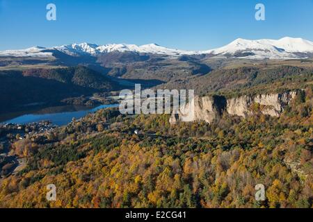Frankreich, Puy de Dome, Parc Naturel Regional des Vulkane d ' Auvergne (Auvergne Vulkane Naturpark), Chambon Sur Lac, Stockfoto