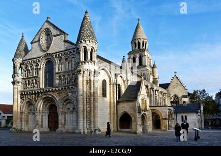 Frankreich, Vienne, Poitiers, romanische Kirche Notre-Dame la Grande Kirche Stockfoto