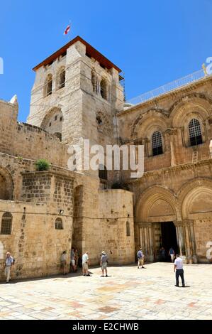 Israel, Jerusalem, heilige Stadt, die Altstadt Weltkulturerbe von UNESCO, Christian District, Kirche des Heiligen Grabes Stockfoto