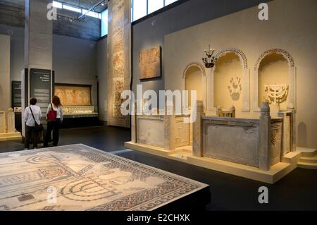 Israel, Jerusalem, Guivat Ram District, Israel Museum, Abteilung der Archäologie, Zimmer 6 genannt das Heilige Land, Susiya Synagoge Susiya Synagoge in der südlichen Hebron Stockfoto