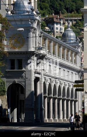 Schweiz, Kanton Waadt, Montreux, Stadtzentrum, Avenue du Casino Stockfoto