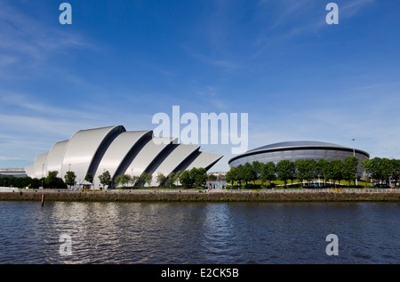 SECC und SSE Hydro-Arena in Glasgow auf dem River Clyde Stockfoto